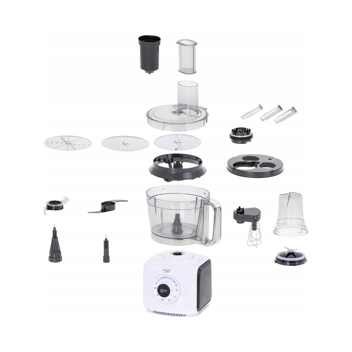 2X Planetary Robot Kitchen Mixer 2000W Bowl 3,5L 12in1 7 Speed LCD