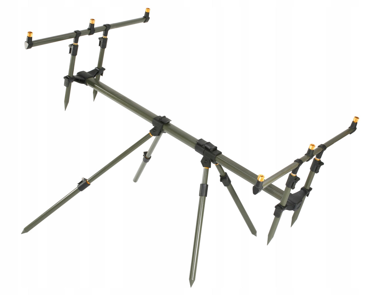2X ROD POD Carp Stand MIKADO THREELINER 3