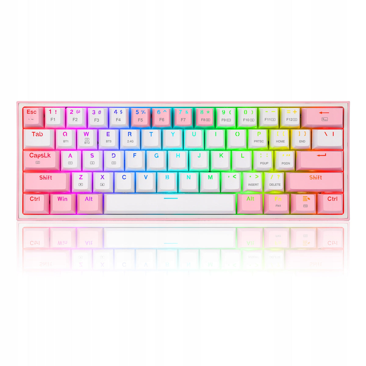 2X Redragon Fizz Pro Keyboard (White-Pink)
