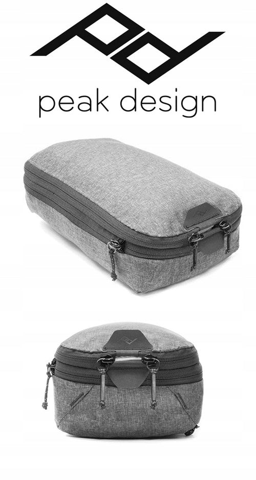 2X Travel Organizer Peak Design Travel Packing Cube Small Grey Color gray
