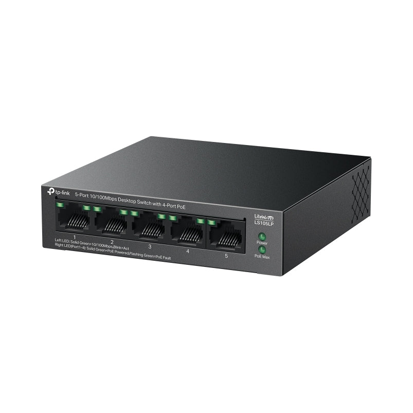 2X Unmanaged Switch TP-Link LS105LP 5x100 4x PoE+ 41W