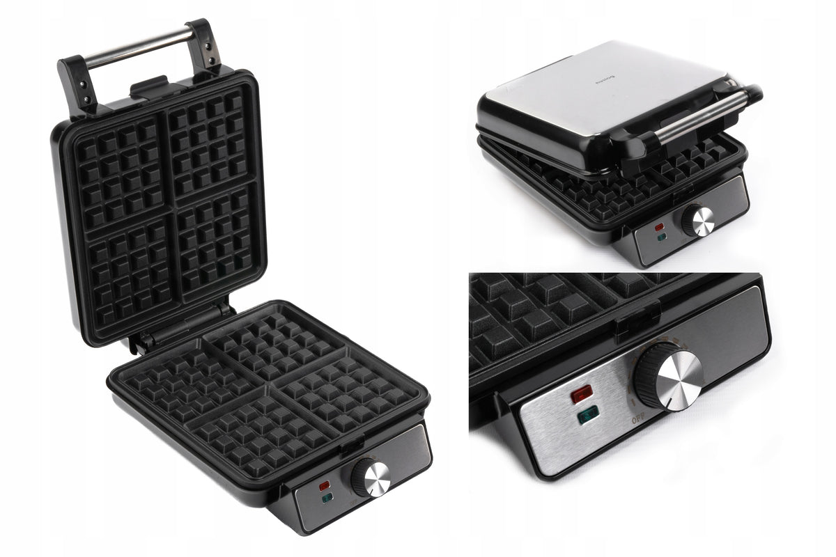 2X WAFFLE MAKER FOR TASTY CRISPY WAFFLES 1500w HUSLOG HUS1031