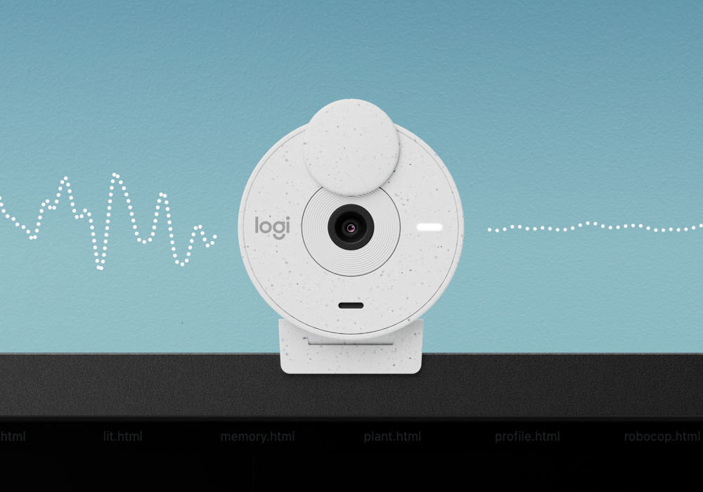 2X Webcam LOGITECH Brio 300 White 960-001442 Brand Logitech