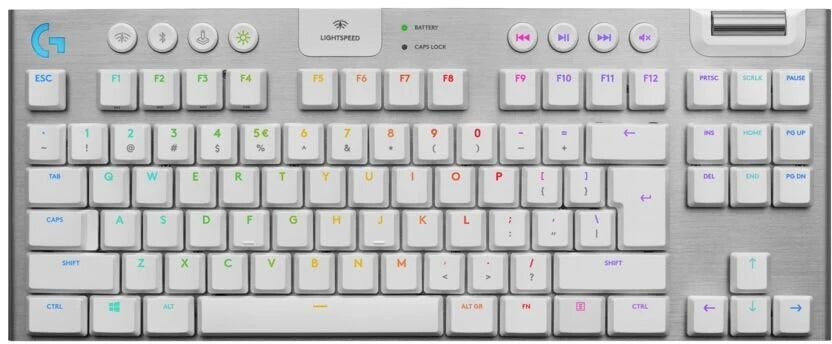 2X Wireless Keyboard LOGITECH G915 TKL White Spring 920-009664 Manufacturer Logitech