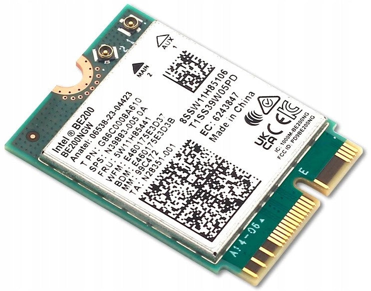 2X Wireless Network Card Intel BE200 WiFi 7 802.11AX 6GHz M.2 PCIe Manufacturer Intel