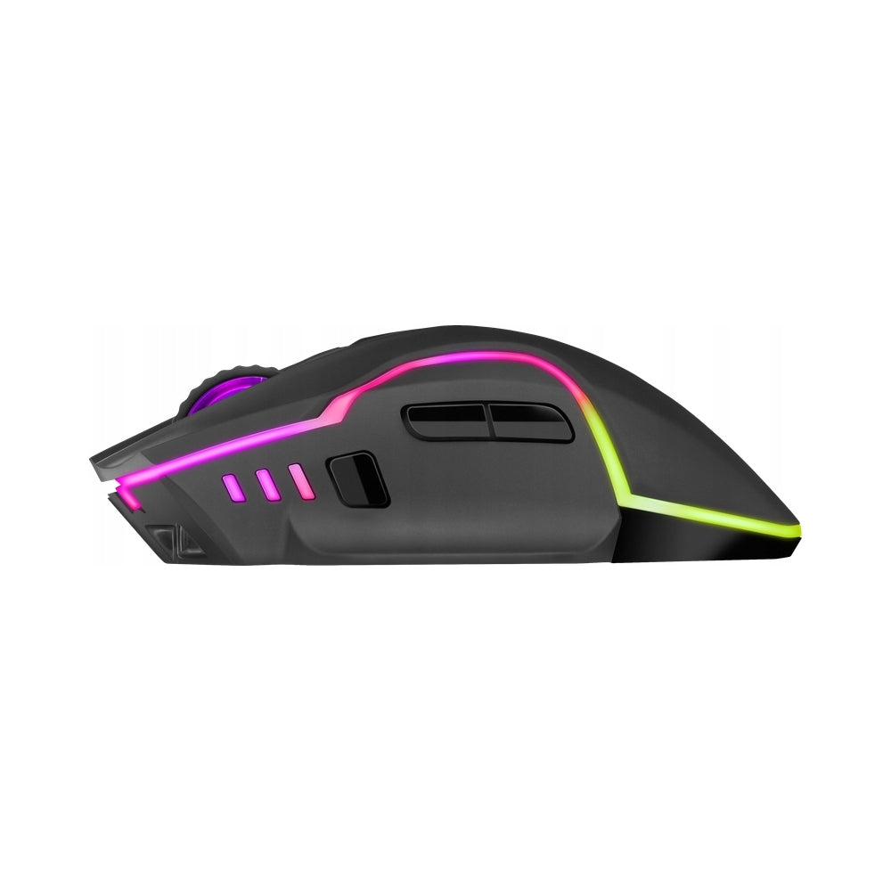 2X Wireless mouse Defender ONESHOT GM-067 optical 3200dpi black RGB A