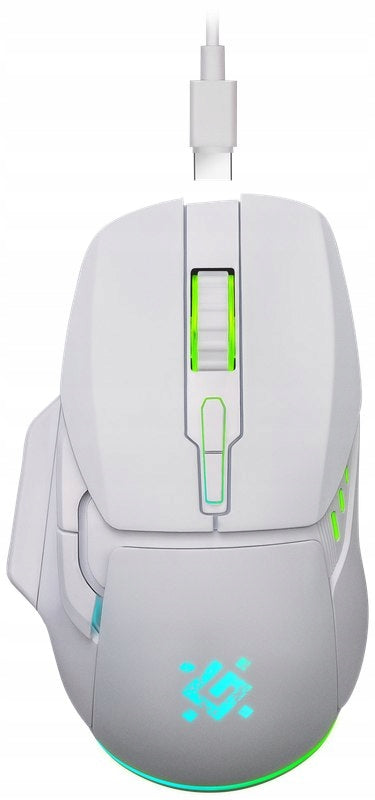 2X Wireless mouse Defender STIX GM-009 optical 3200dpi white RGB AKUMU