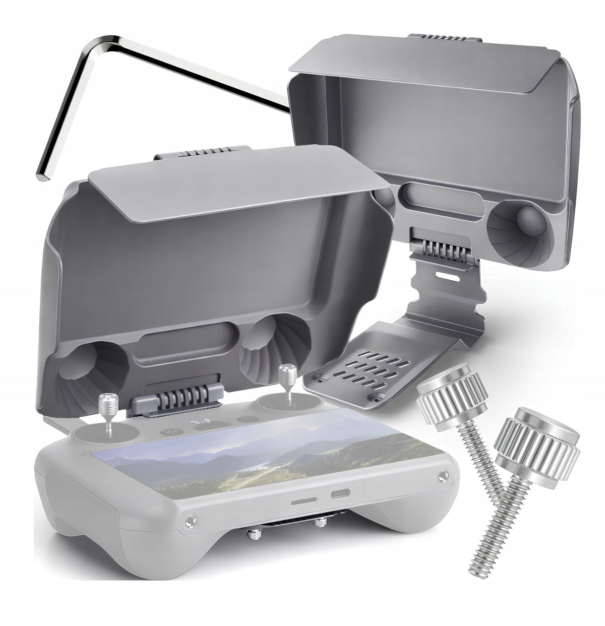 2in1 Sun Protection Cover For DJI RC 2 Screen DJI AIR 3 Mini 4 / 5