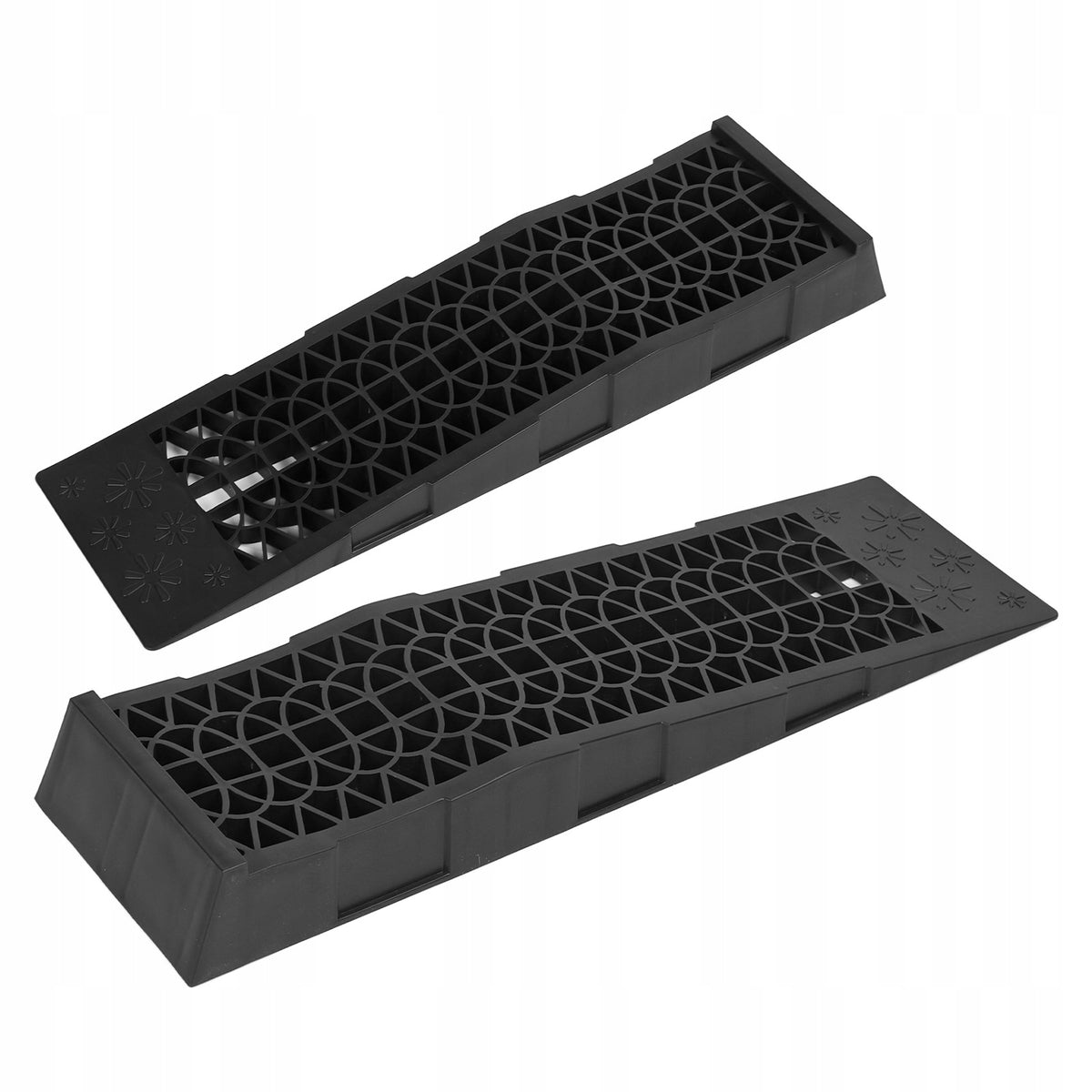 2pcs 4400lbs Capacity Low Profile Car Ramps Plastic XE