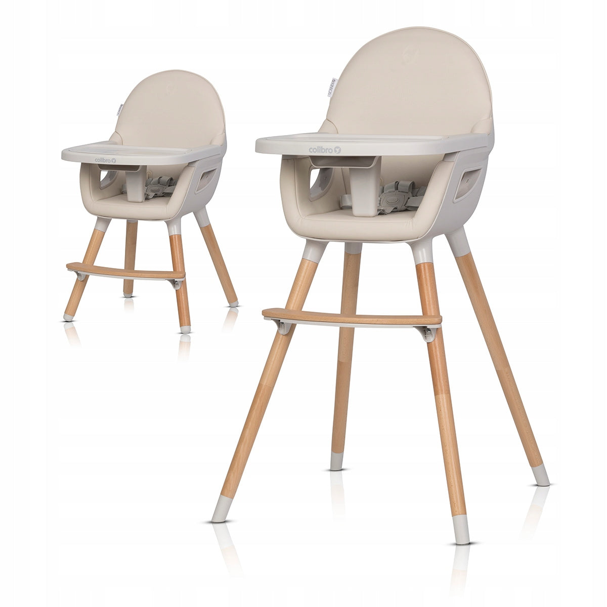 2x COLIBRO SCANDI ALMOND high chair