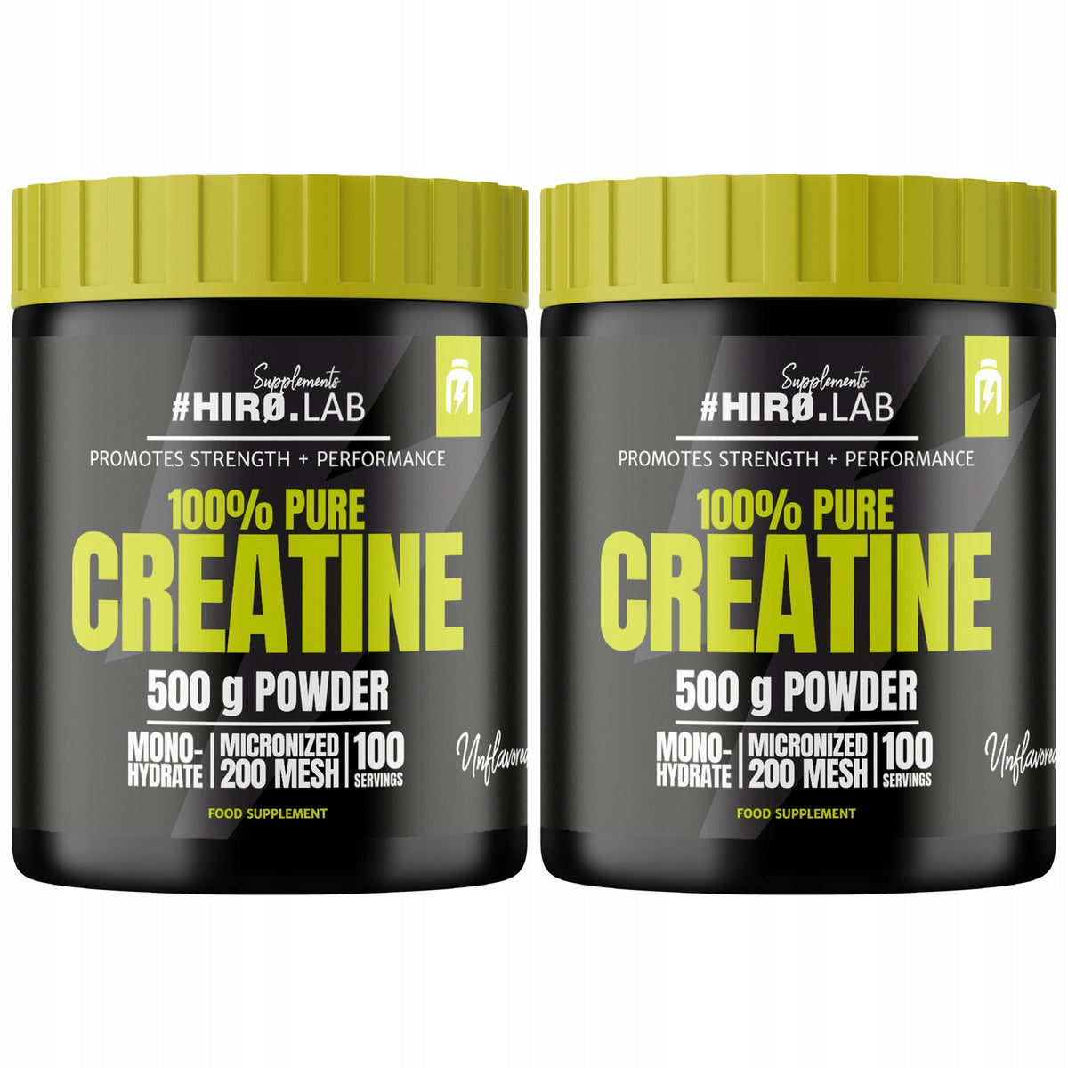 2x CREATINE MONOHYDRATE CREATINE STRENGTH 500g MASS MONO MONOHYDRATE POWDER HIRO