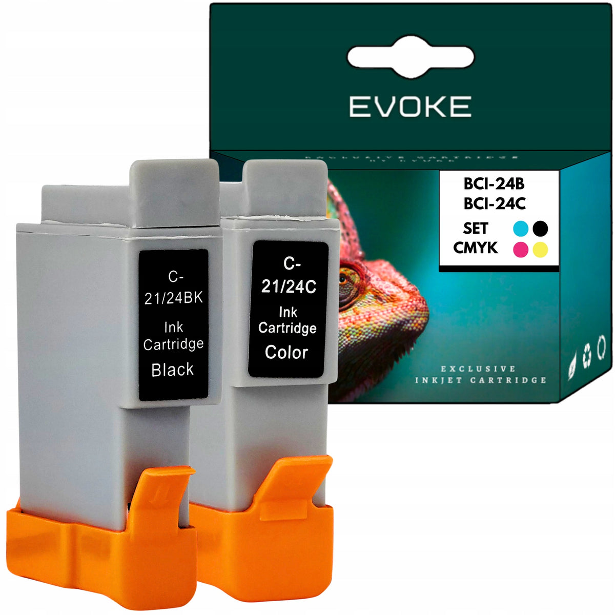 2x Canon 24 XL Printer Ink | Black + Color Set | BCI24