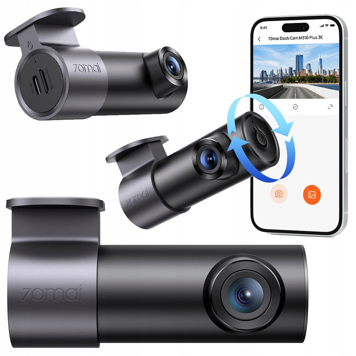 2x Car Camera 70mai Qhd 3k With Automatic Start