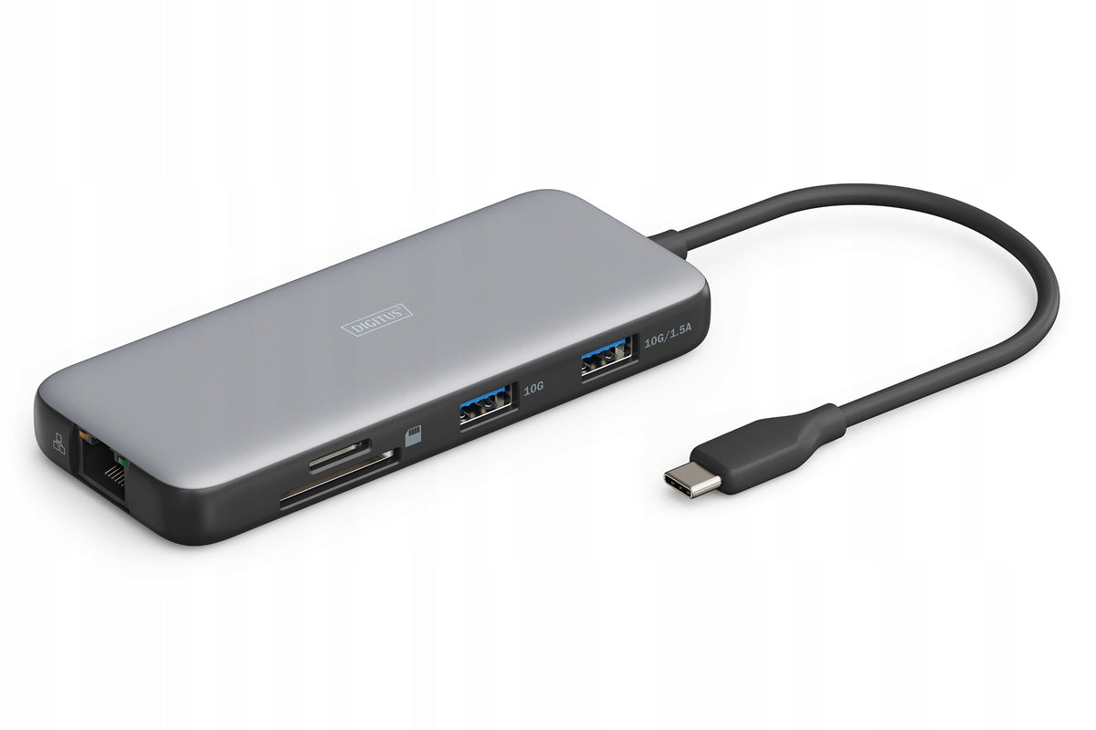 2x Digitus USB-C docking station, 7-port | DA-70914 | Ethernet LAN (RJ-45)