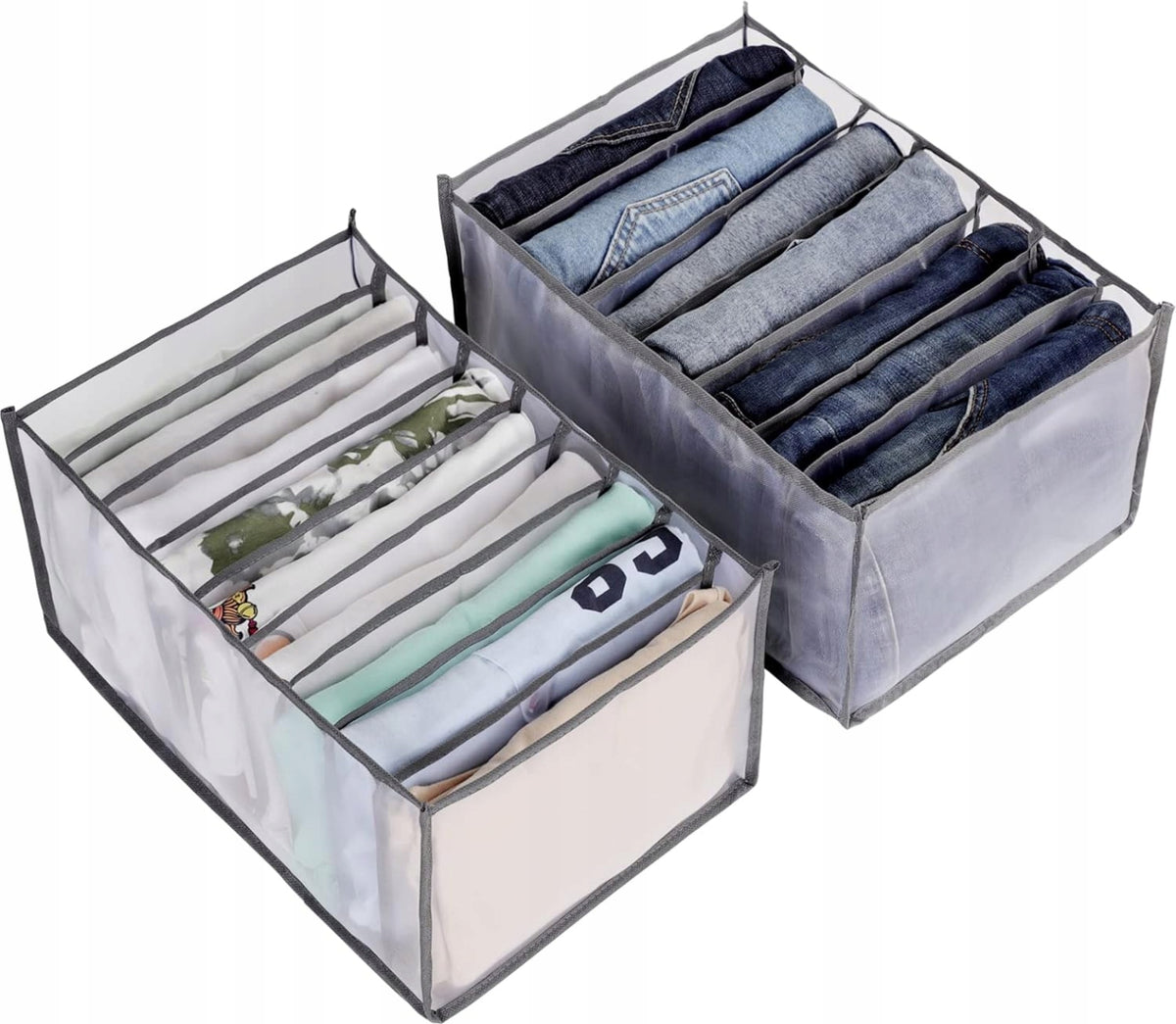 2x Drawer Wardrobe Organizer Storage Separator Bottom Clothes