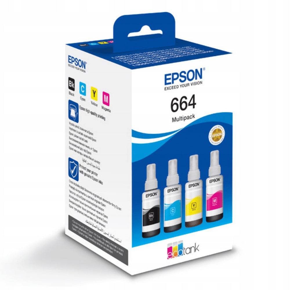 2x EPSON MultiPack CMYK C13T66464A ink Color set