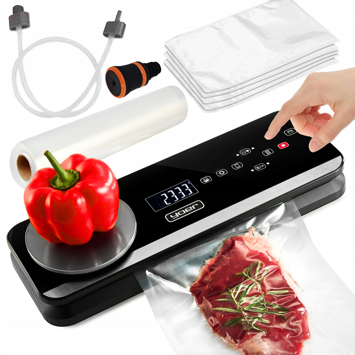 2x Food Packaging Machine Yoer Automatic Accessories Weight