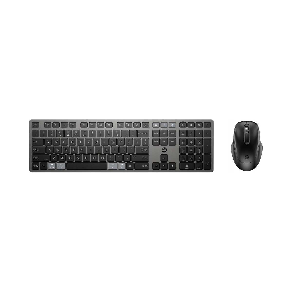 2x HP 720 Multi-Device Rechargeable Wireless Keyboard + Mouse Set