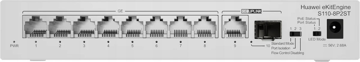 2x HUAW Switch EIeKitEngine S110-8P2ST