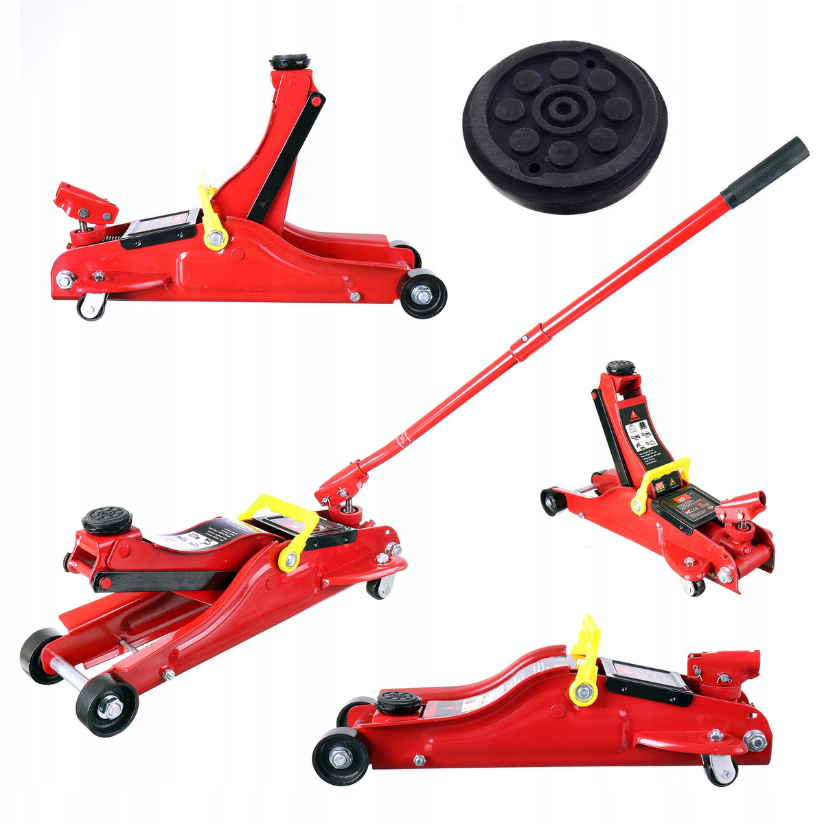 2x Hydraulic Frog Lift 2 T LOW PROFILE 89-359mm Swivel Frame
