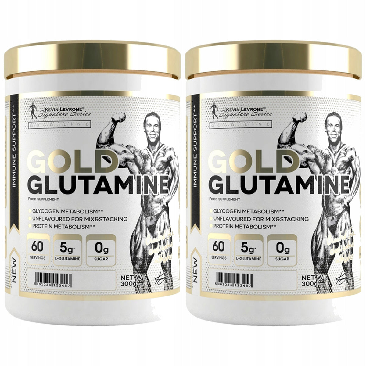 2x Kevin Levrone Gold Glutamine 300g Muscle Regeneration Performance