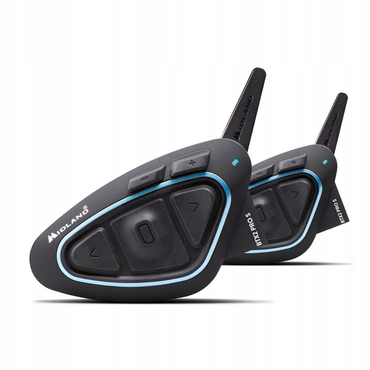 2x Motorcycle Intercom Midland BTX2 PRO S LR-TWIN for 2 helmets