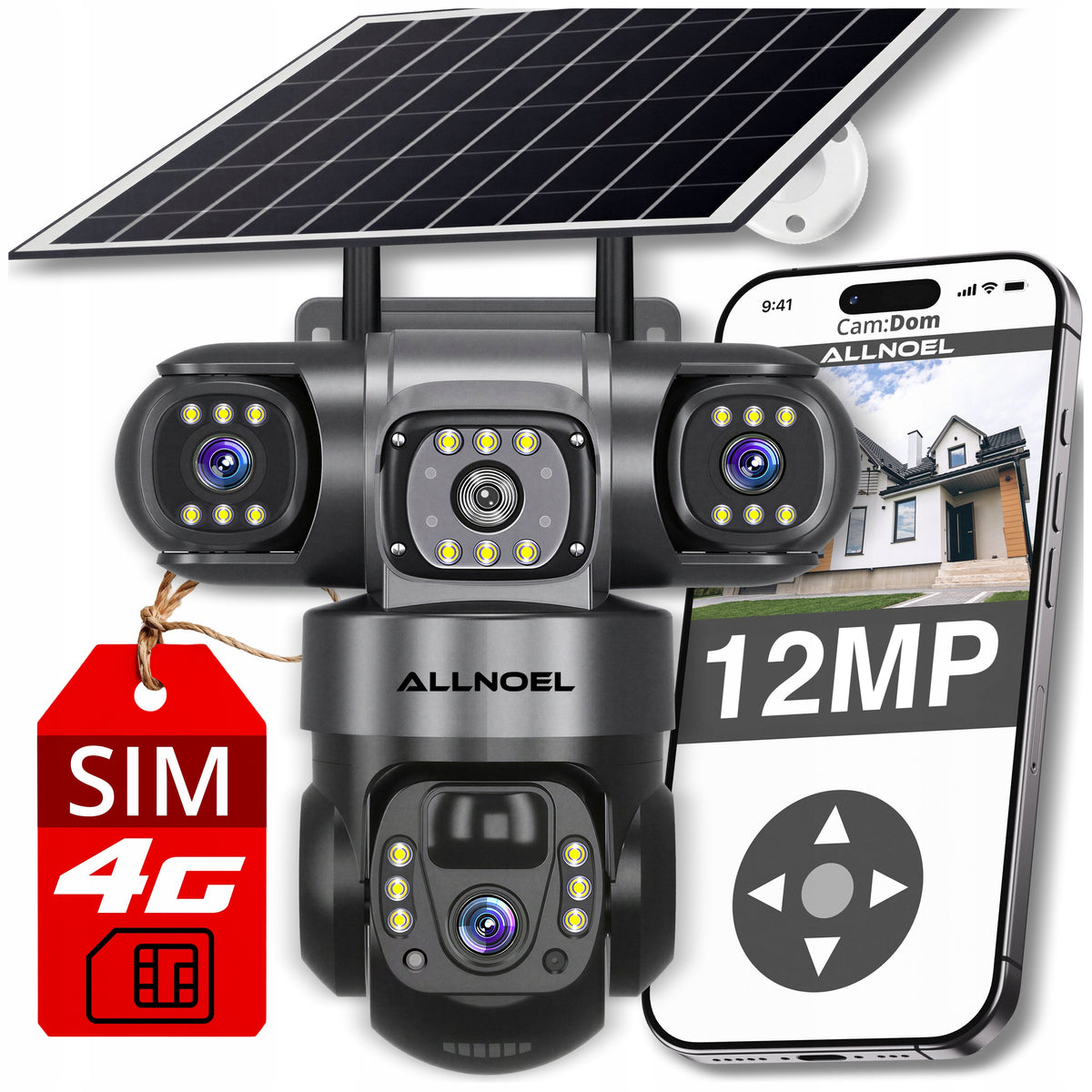 2x Outdoor Ip Camera Allnoel 4g Vts28 Sim Card