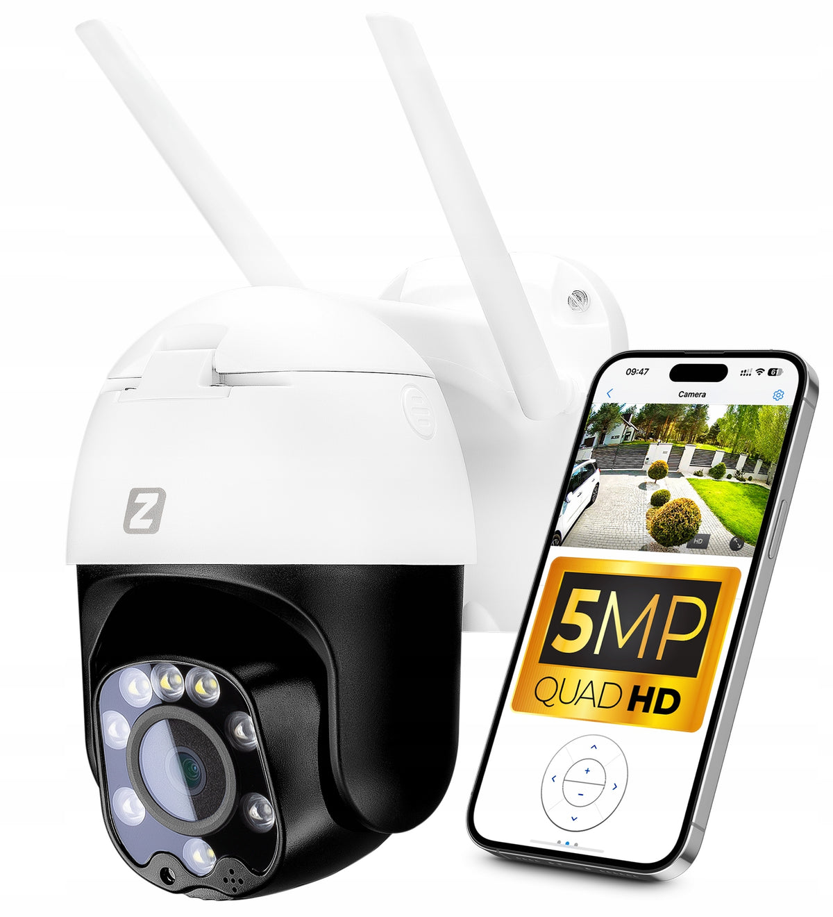 2x Outdoor Ip Camera Zintronic P5 Light