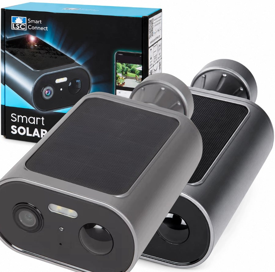2x Outdoor Solar Camera WIRELESS IP Home Monitoring Smart WiFi
