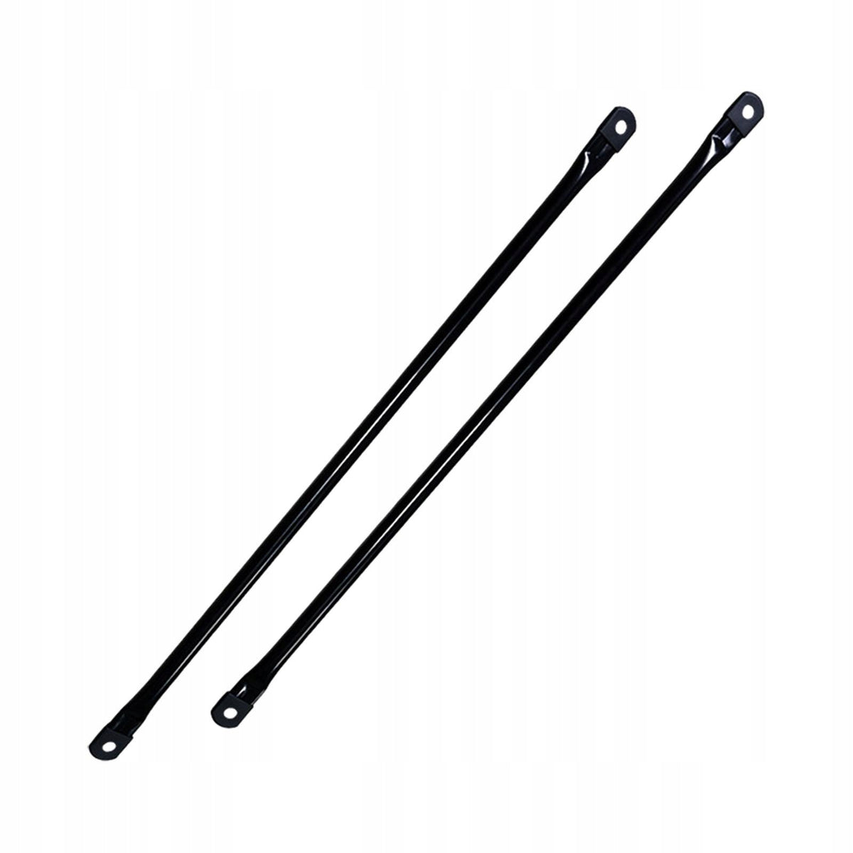 2x Swing Replacement Rods Hanging Poles Swing Arms Metal Rods 70.5 cm Black