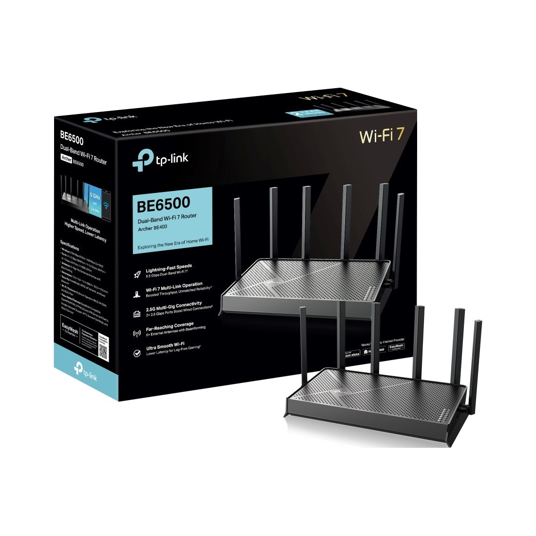 2x TP-LINK Archer BE400 router