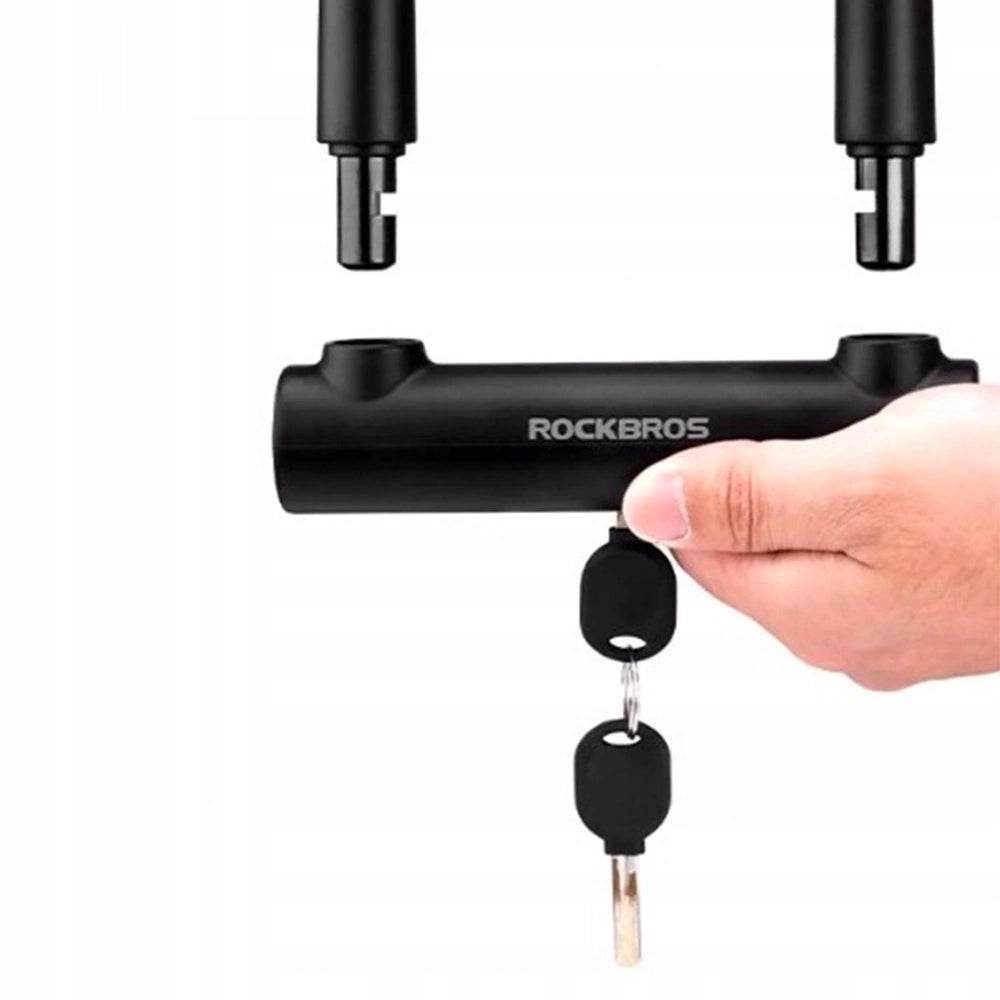 2x U-Lock Bicycle Lock Reinforced Key Lock - Black Kind U-lock