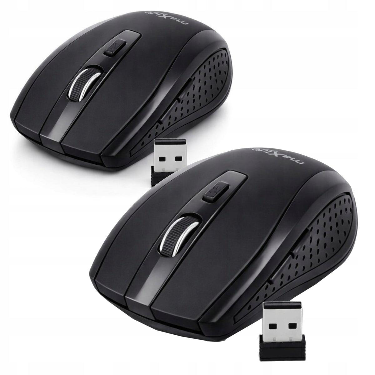 2x WIRELESS COMPUTER MOUSE OPTICAL LAPTOP MOUSE Small 1600dpi