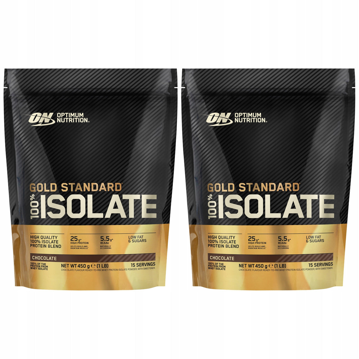 2x Whey Isolate Whey 83% Protein BCAA Muscle Mass ON