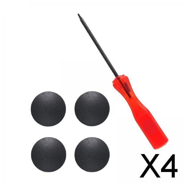 2x4 Pieces Anti Slip Bottom Case Feet with Screwdriver,Wear Resistant 4 Pcs