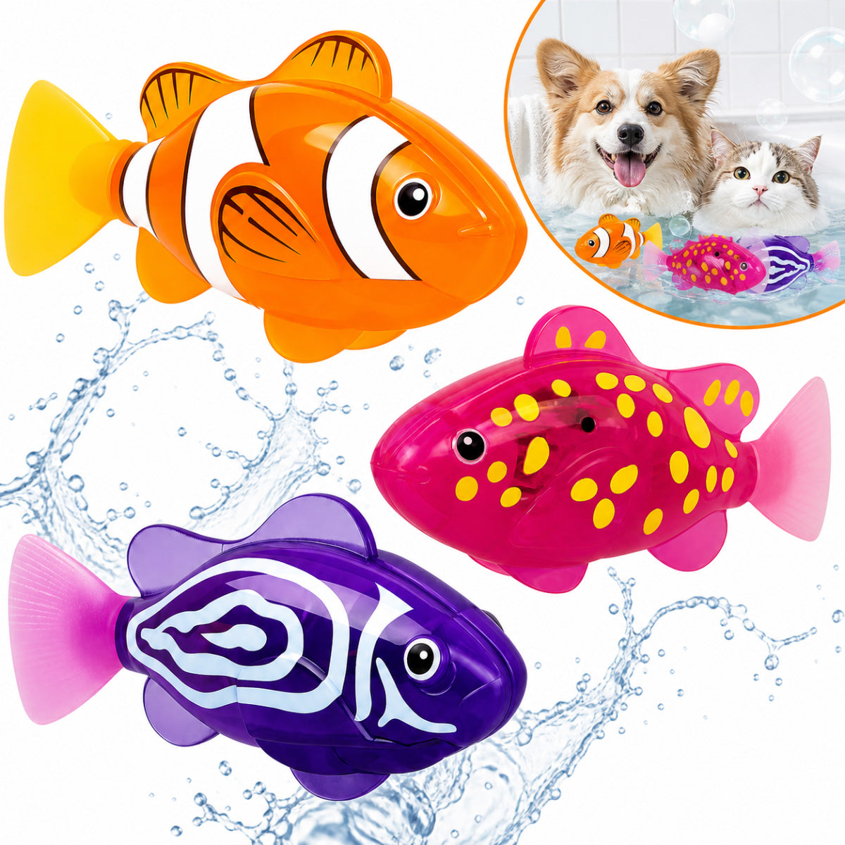 3 PCS Robo Fish floats like a real Fish fish robot