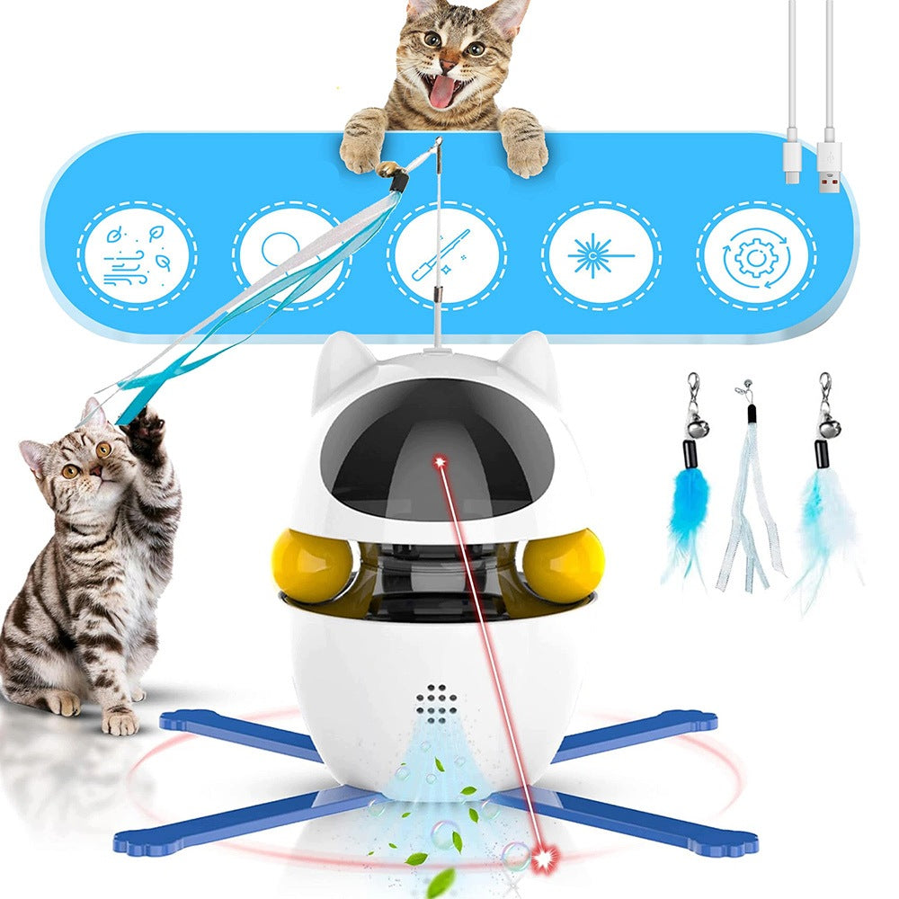3 in 1 Electric Interactive Cat Toy Laser Robot Fun