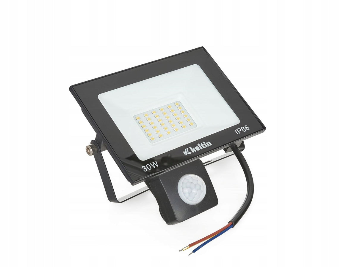 30W LED floodlight with motion sensor – warm white colour 2700K