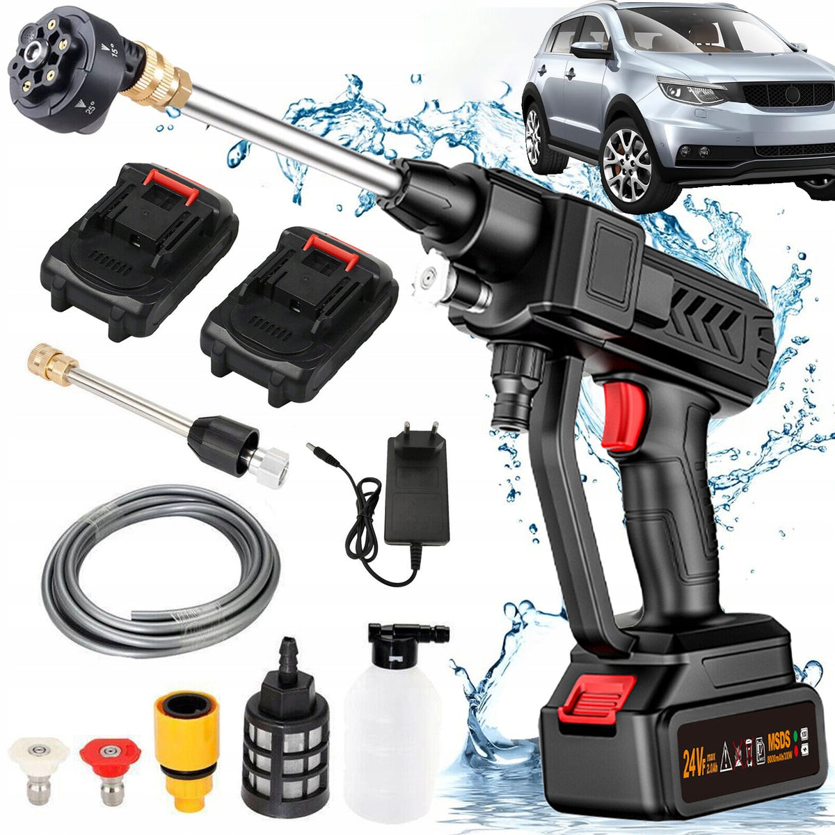 38BAR CORDLESS LI-ION SELF-PRIMING PRESSURE WASHER FOR WINDOW CLEANING