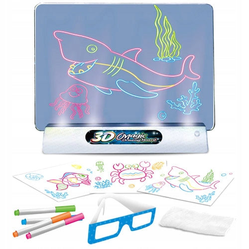 3D BOARD FOR LEARNING TO DRAW PAINTING AND WRITING LED FOR CHILDREN + FREEBIE