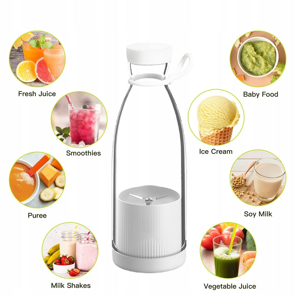 3IN1 TRAVEL BLENDER SHAKER PORTABLE WIRELESS + USB CABLE