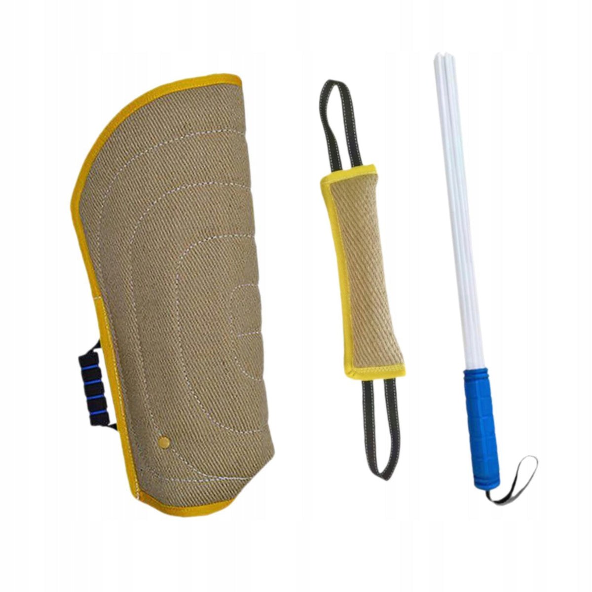 3Pcs Biting Arm Sleeve Professional Chewing Toy Dog Training Stick Yellow
