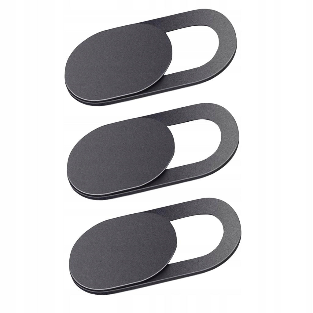 3Pieces Webcam Cover Slider for Camera Shield Laptop Phone Desktop Black