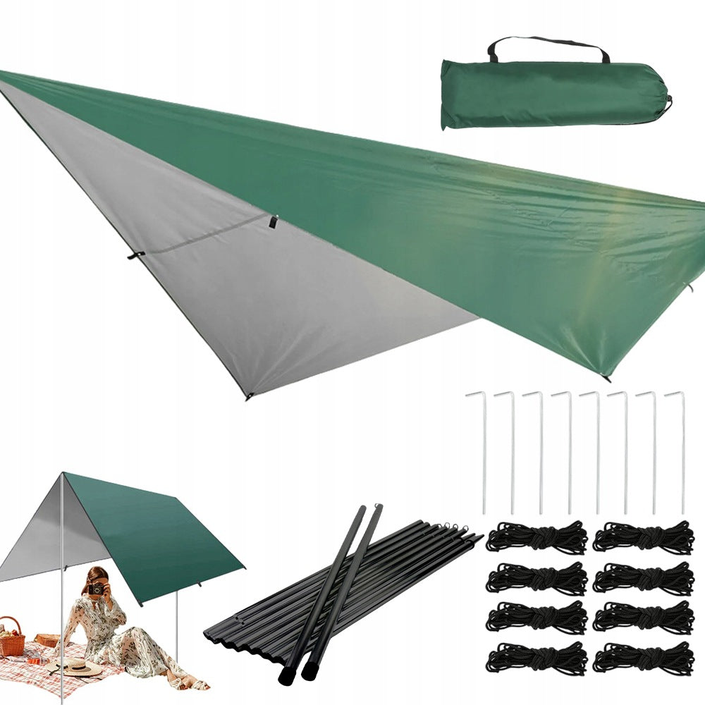 3X3M OUTDOOR TARPAULIN CAMPING AWNING RAINPROOF FOR TENT