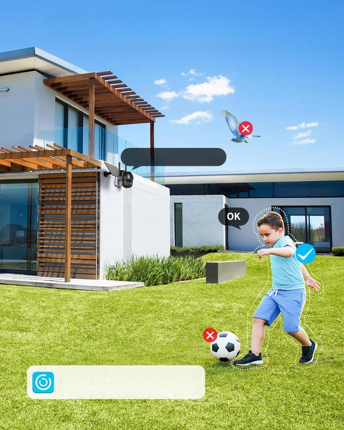3pcs Outdoor Camera 3MPX 4G LTE Rotating Home Monitoring with SIM Card Packaging status original