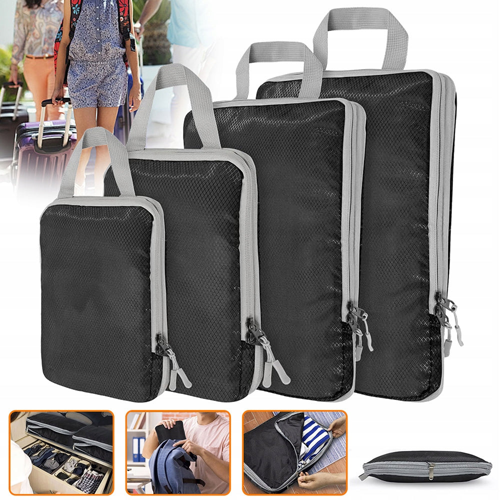 4 COMPRESSION TRAVEL ORGANIZER FOR PACKING CLOTHES BAG SUITCASE SET Manufacturer code NOG8