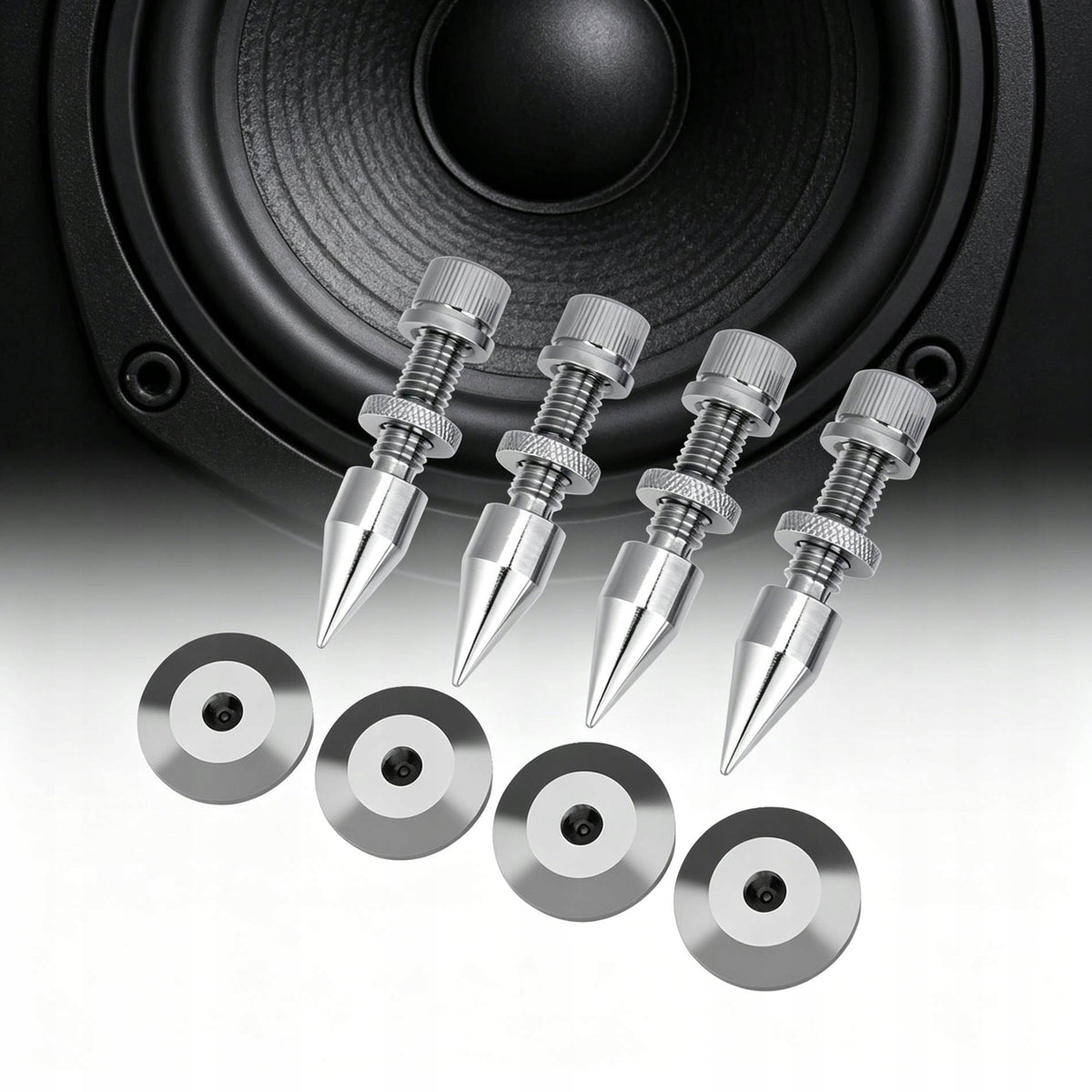 4 PIECES INSULATION SPIKES FOR SPEAKERS, AUDIO STAND BASE Manufacturer code XD02970