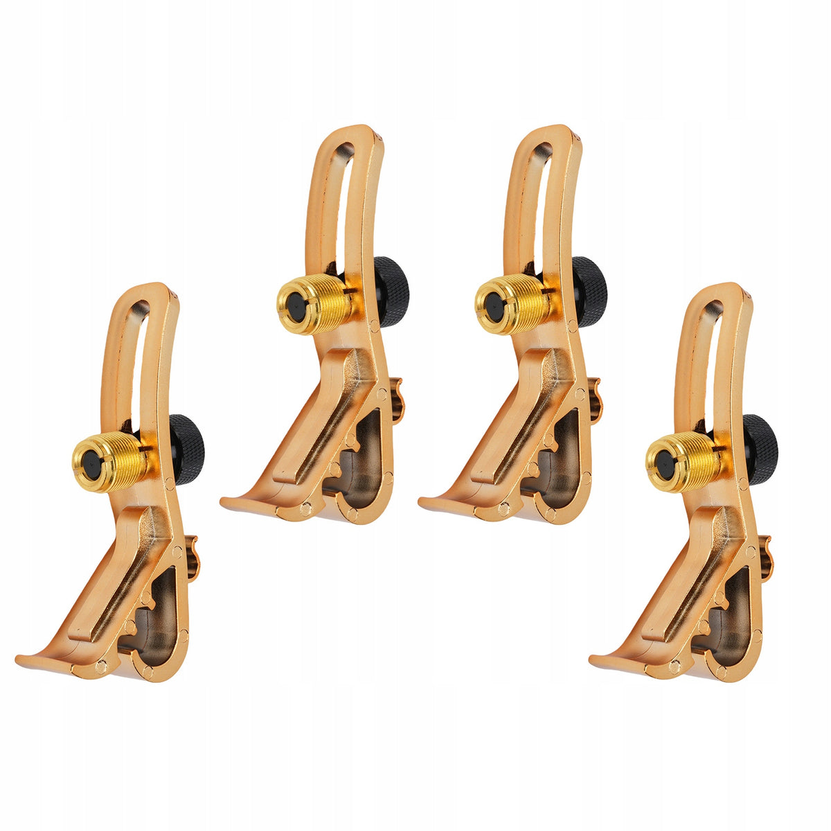 4 Pcs Gold Drum Microphone 5/8 Inch EB Adjustable Thread