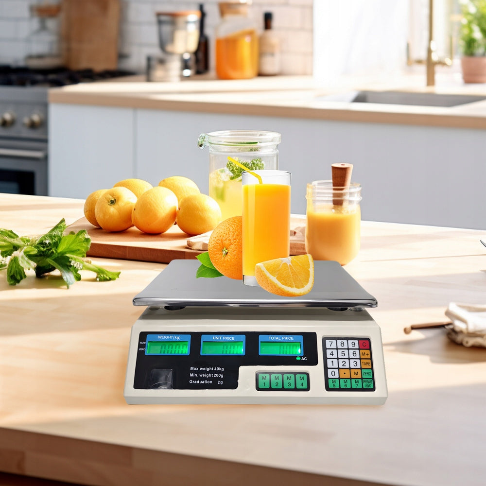 40 KG ELECTRONIC STORAGE SCALE INCLUDED BATTERIES Manufacturer code KAWIARNI