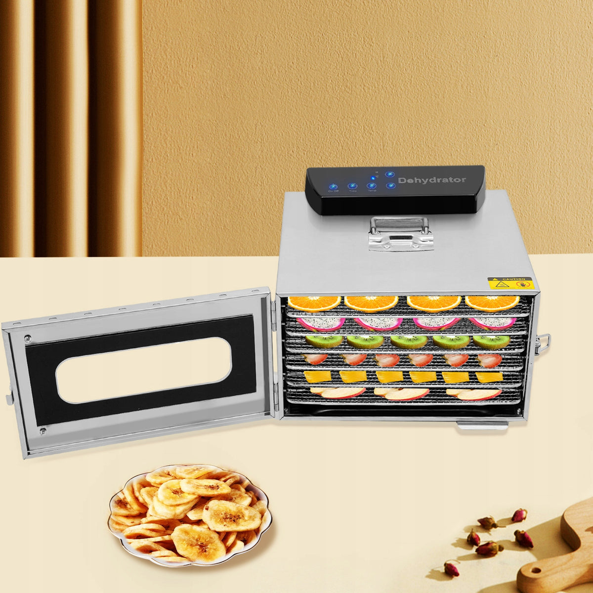 400W 6-Tier 220V Electric Food Drying Machine for Home Fruit Dehydration Manufacturer code SSFDM123